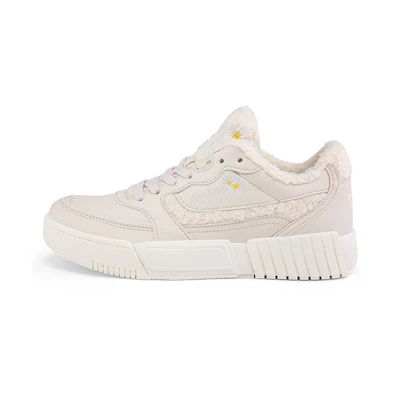 (W) Kappa Low-Top Plush 'Moon Grey'