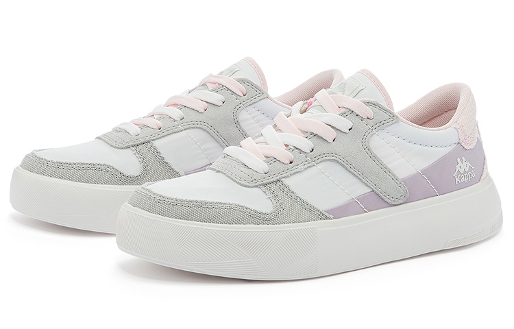 (W) Kappa Low-Top Skateboard Sneakers 'White Grey Pink' 圖 3