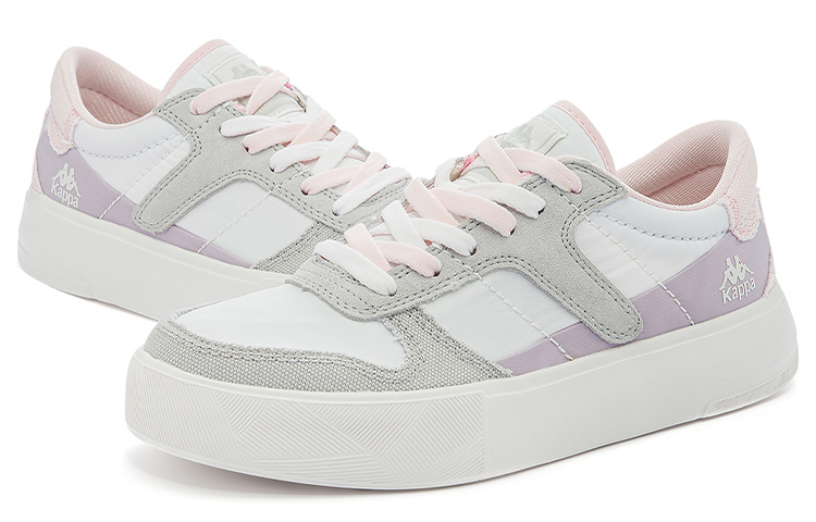 (W) Kappa Low-Top Skateboard Sneakers 'White Grey Pink' 圖 4