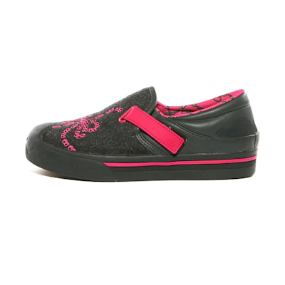 (W) Kappa Low-Top Suede Panel Sneaker 'Black Pink'