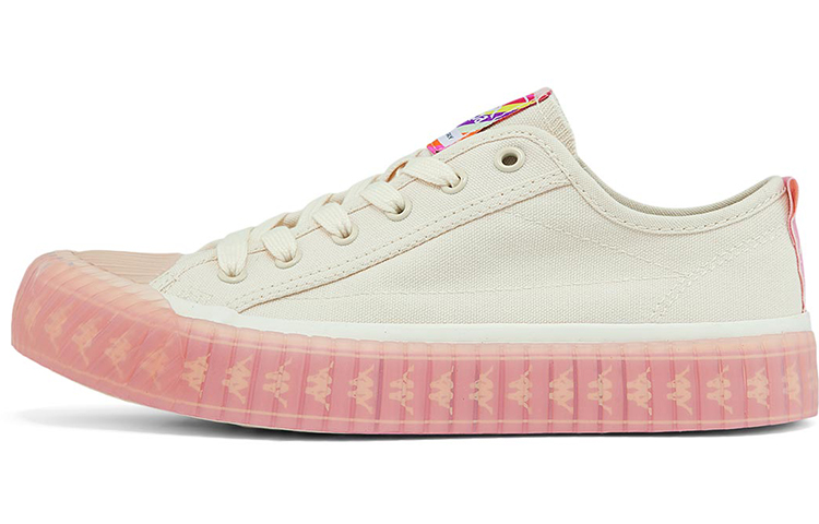 (W) Kappa Low Top Canvas 'Pink White'