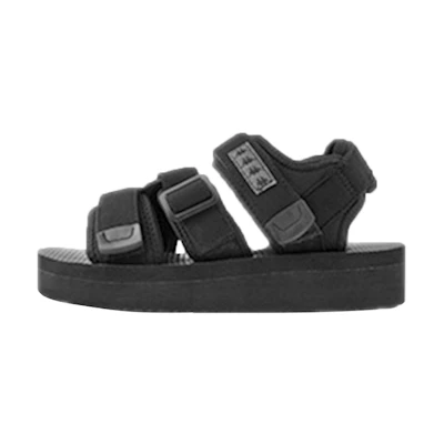 (W) Kappa Magic Tape Sandals 'Black'