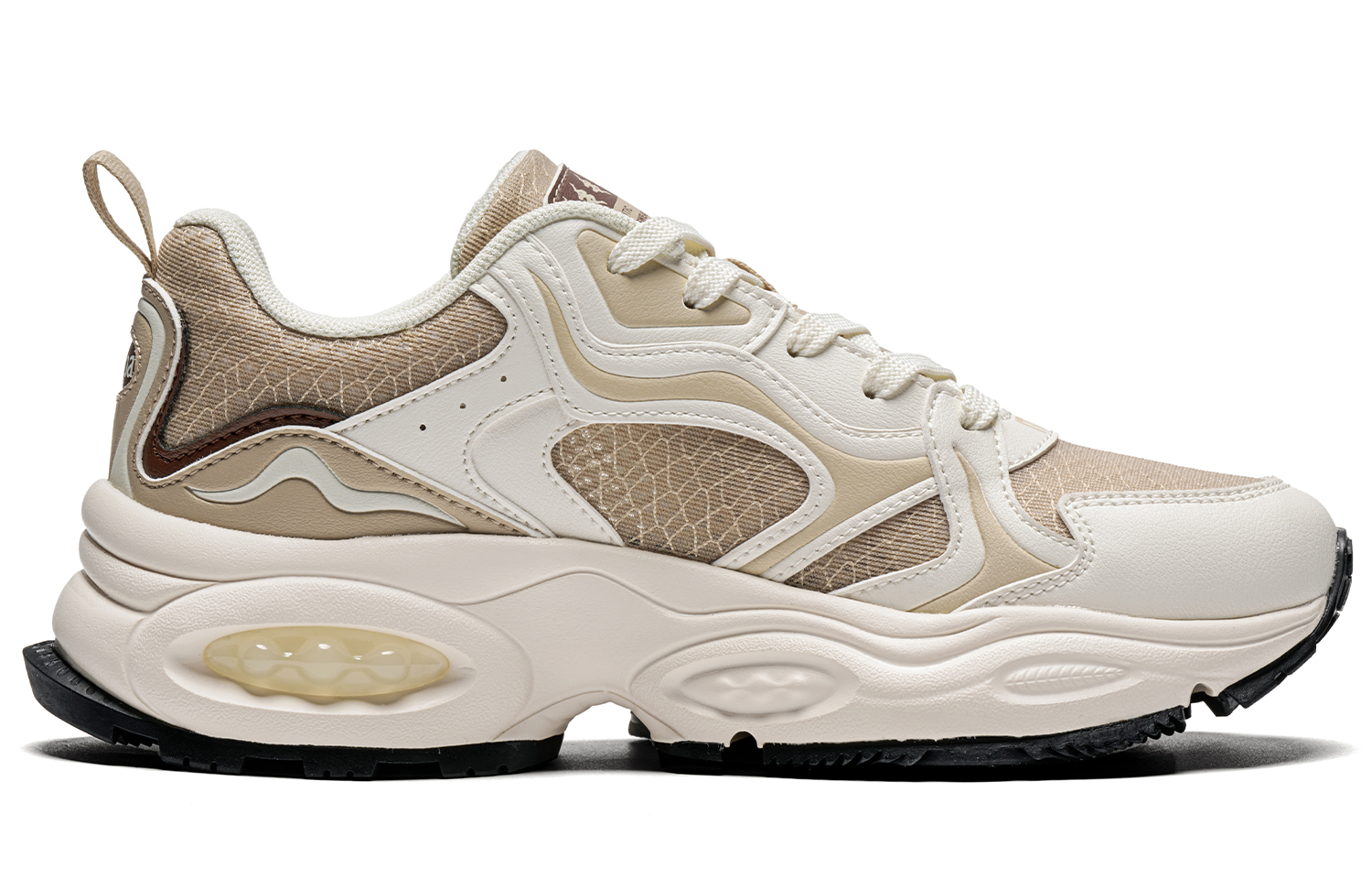 Order (W) (女性用)カッパ レトロ チャンキー 'ホワイト ブラウン' K0EX5MC64CJ-602 K0EX5MC64CJ-602