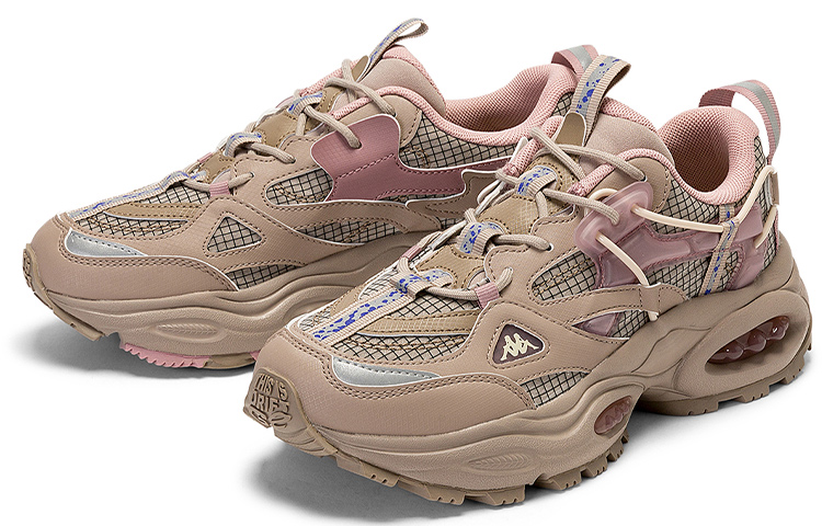 (W) Kappa Retro Dad Sneakers Low 'Grey Tan Rose' 圖 3