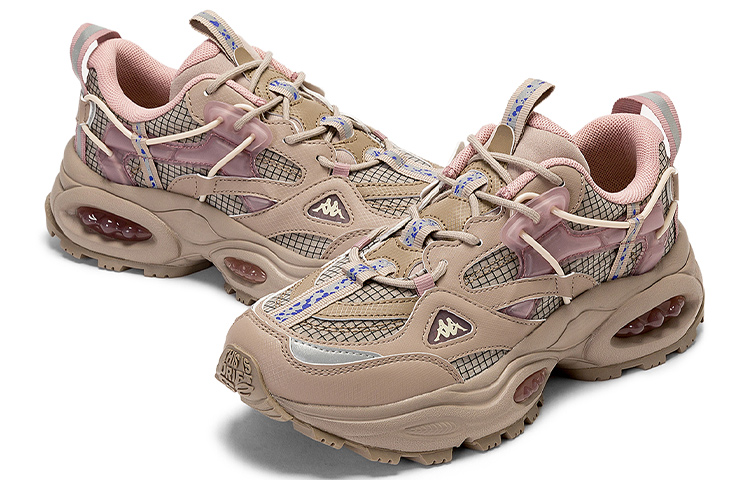 (W) Kappa Retro Dad Sneakers Low 'Grey Tan Rose' 圖 4