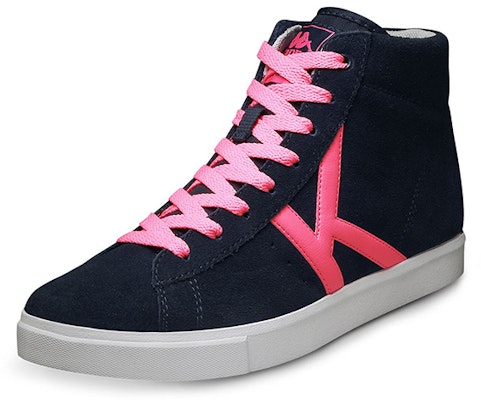 (Women) Kappa Retro High-Top 'Deep Blue Pink' K0625CC17-879 Order (Women) Kappa Retro High-Top 'Deep Blue Pink' K0625CC17-879