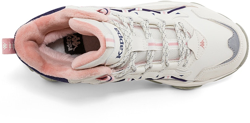 (W) Kappa Retro High-Top 'Putih Korea/Novel Pink/Biru' K0C85MC90-012 Details for (W) Kappa Retro High-Top 'Putih Korea/Novel Pink/Biru' K0C85MC90-012