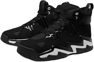 (W) Kappa Retro High-Top Basketball 'Negro Blanco' K0965CC76-990 Shop (W) Kappa Retro High-Top Basketball 'Negro Blanco' K0965CC76-990