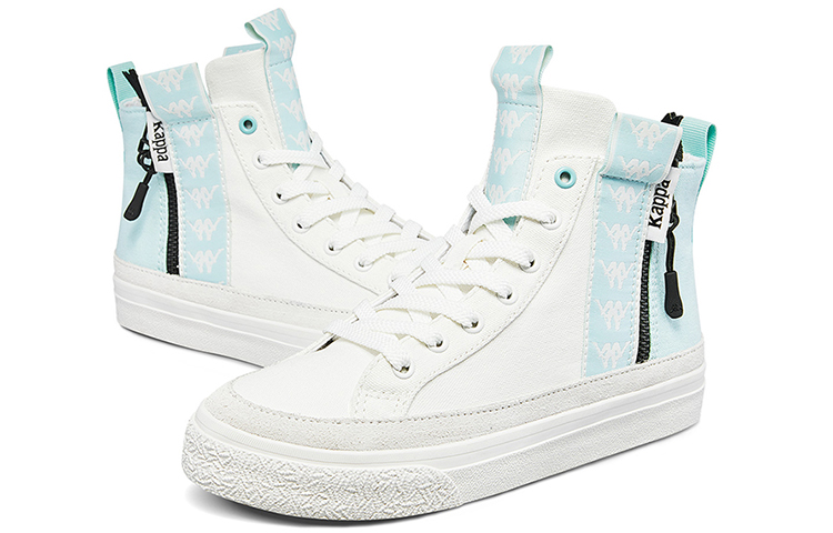 Shop (W) Kappa Retro Hoge Sneakers ''Wit Groen'' K09Y5CC47-012C