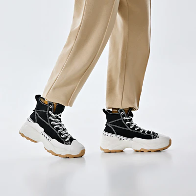 (W) Kappa Retro High ''Schwarzer Komfort'' K0D65VS27-990 Shop (W) Kappa Retro High ''Schwarzer Komfort'' K0D65VS27-990