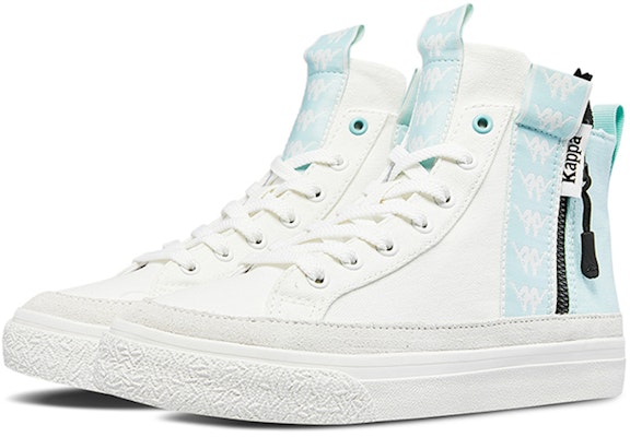 (Women) Kappa Retro High-Top Sneaker 'White Green' K09Y5CC47-012C Lookbook (Women) Kappa Retro High-Top Sneaker 'White Green' K09Y5CC47-012C