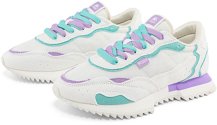 (W) Sepatu Lari Rendah Kappa Retro 'Putih Korea/Biru Toska' K0D45MM14-012B Shop (W) Sepatu Lari Rendah Kappa Retro 'Putih Korea/Biru Toska' K0D45MM14-012B