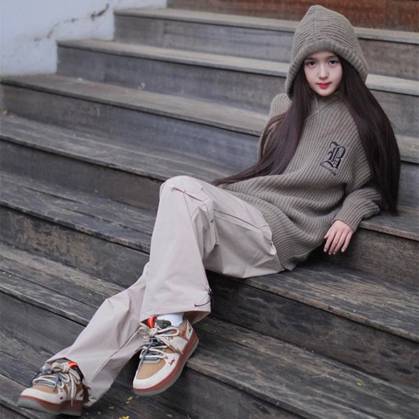 Sizing (W) Kappa Retro Low 'Coklat Latte/Abu Semen' K0D85CC33CJ-6512