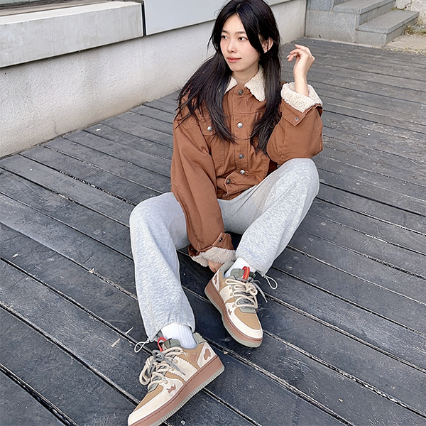 Cheap (W) Kappa Retro Low 'Coklat Latte/Abu Semen' K0D85CC33CJ-6512