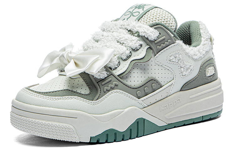 Lookbook Kappa 復古百搭耐磨透氣 馬卡龍鞋 低筒 板鞋 女款 山巒綠