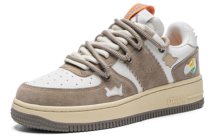 (W) Kappa Retro Patchwork Low 'Winter White/Oxford Brown' 圖 3