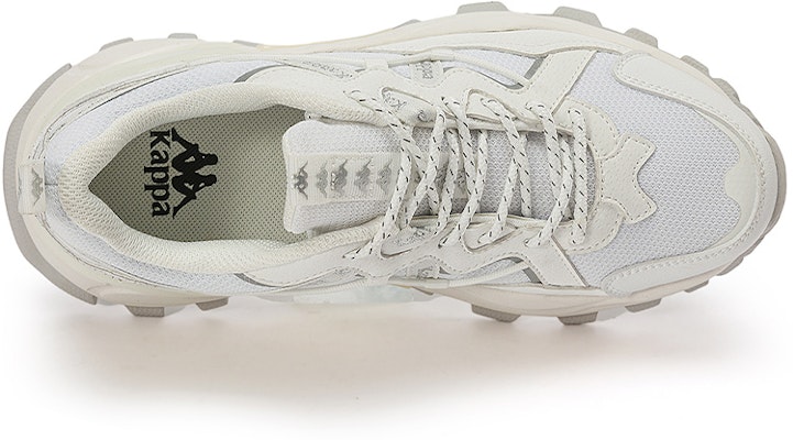 (W) Kappa Retro Runner 'Korean White Deconstructed Kasut Dad' K0C65MC08D-012 Details for (W) Kappa Retro Runner 'Korean White Deconstructed Kasut Dad' K0C65MC08D-012