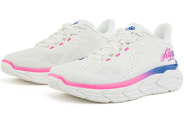 Lookbook (W) 카파 로우 러닝화 (화이트 블루 네온핑크) K0C65MQ01-025