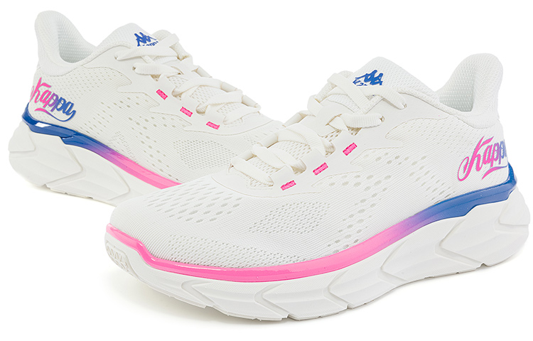 Shop (W) 카파 로우 러닝화 (화이트 블루 네온핑크) K0C65MQ01-025