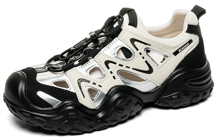 Lookbook (W) Sandal Kappa 'Hitam Putih Fesyen Bernafas' K0E45MC71J-012