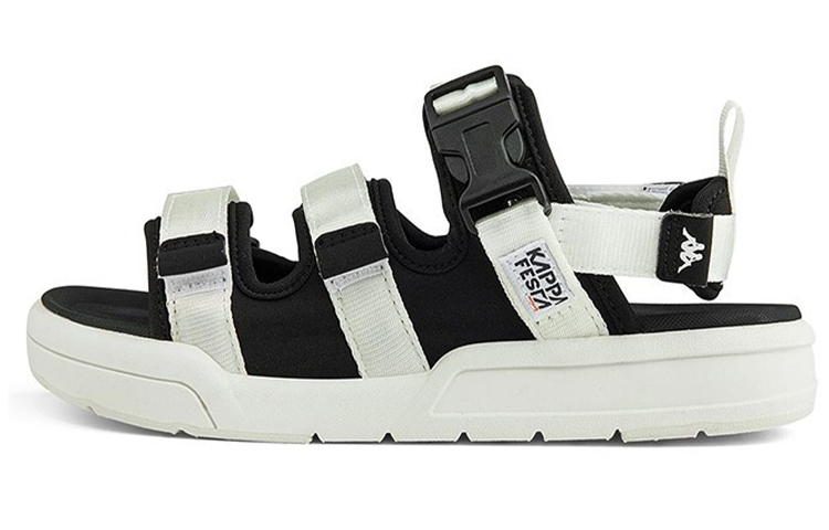(W) Kappa Sandals 'White Black'