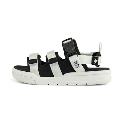 (W) Kappa Sandals 'White Black'