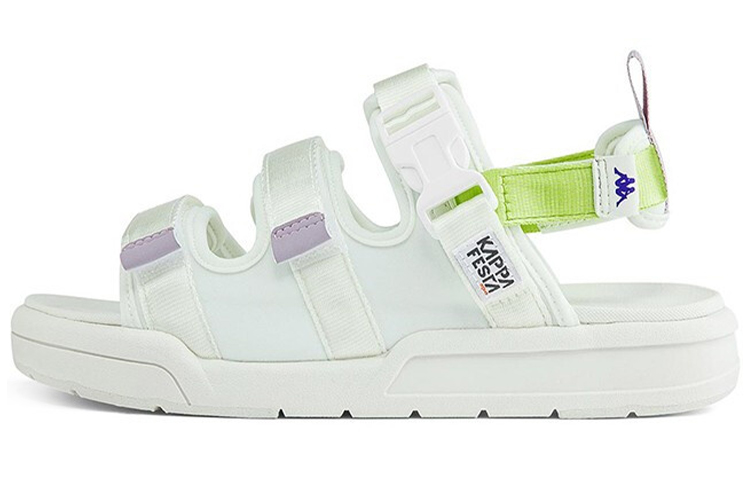 (W) Kappa Sandals 'White Green'