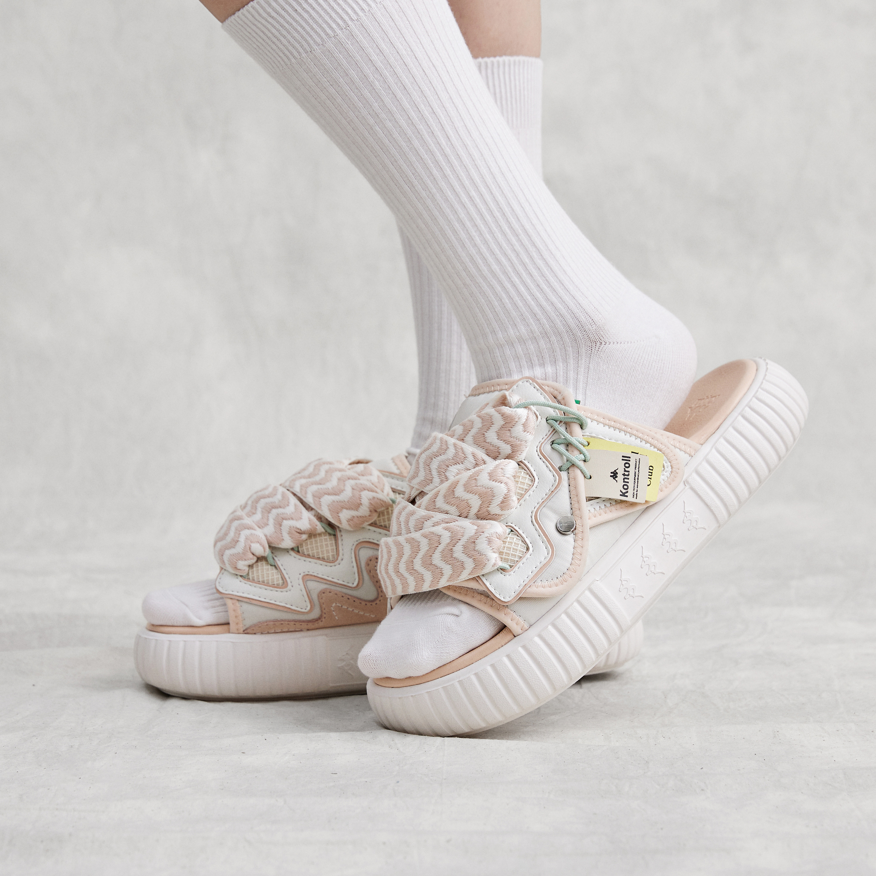 (W) Kappa Slide 'White Pink' 圖 9