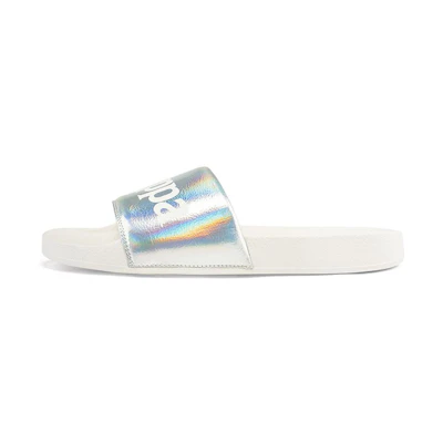 (W) Kappa Slides 'Silver Holographic'
