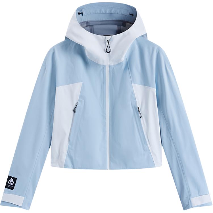 (Women) Kappa Waterproof Outdoor Hooded Jacket Blue Long Sleeve K0E62FC80D-8243