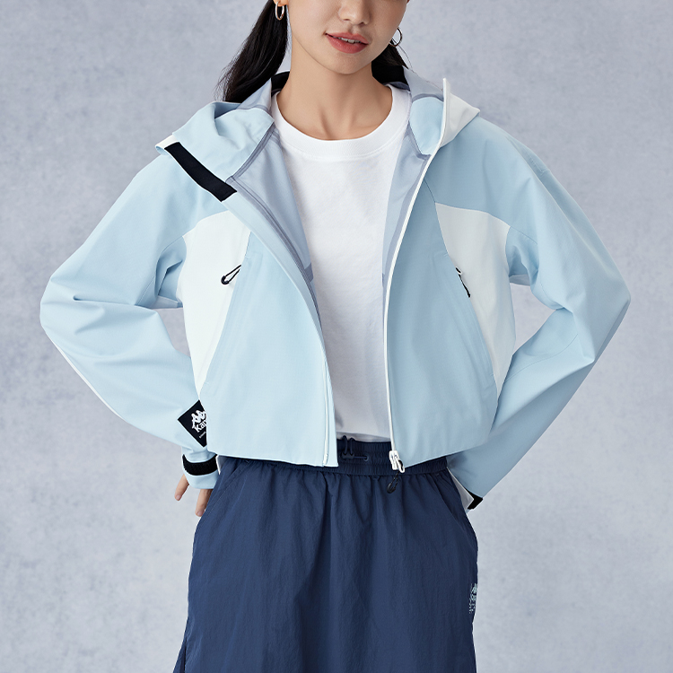 (Women) Kappa Waterproof Outdoor Hooded Jacket Blue Long Sleeve K0E62FC80D-8243 圖 4