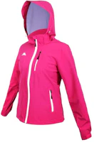 (Women) Kappa Waterproof Windproof Hooded Jacket Pink Purple Silver 331I2ZW-XLF (Women) Kappa Waterproof Windproof Hooded Jacket Pink Purple Silver 331I2ZW-XLF