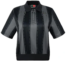 (Women) Kappa x GOALSTUDIO Striped Logo Print Polo Shirt for Women - Short Sleeve Sportswear. K0B42PD30 (Women) Kappa x GOALSTUDIO Striped Logo Print Polo Shirt for Women - Short Sleeve Sportswear. K0B42PD30