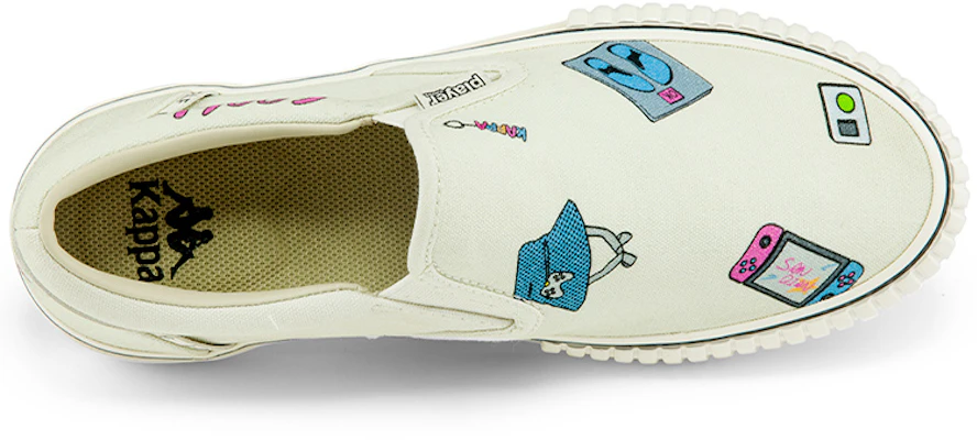 (W) Kappa Zhao Diyu x Player Series Slip-On in Tela ''Bianco'' K0B25VS13D-024 Lookbook (W) Kappa Zhao Diyu x Player Series Slip-On in Tela ''Bianco'' K0B25VS13D-024