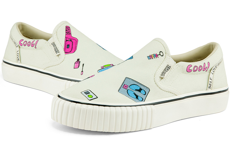 Purchase (W) Kappa Zhao Diyu x Player Series Slip-On in Tela ''Bianco'' K0B25VS13D-024
