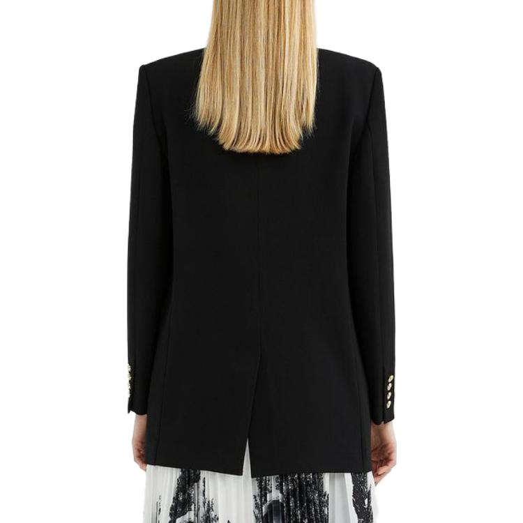 (Women) KARL LAGERFELD  Asymmetric Casual Blazer Jacket Black. 221L1414 圖 6