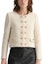 Lookbook (Women) KARL LAGERFELD Beige Double-Breasted Long Sleeve Jacket Coat E37W1547