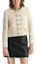 Shop (Women) KARL LAGERFELD Beige Double-Breasted Long Sleeve Jacket Coat E37W1547