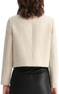 (Women) KARL LAGERFELD Beige Double-Breasted Long Sleeve Jacket Coat E37W1547 Purchase (Women) KARL LAGERFELD Beige Double-Breasted Long Sleeve Jacket Coat E37W1547