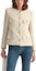 Lookbook (Women) KARL LAGERFELD Beige Solid Color Long Sleeve Button-Up Jacket E37W1544