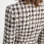 Details for (Women) KARL LAGERFELD Black & White Plaid Tweed V-Neck Jacket. E37W1541-191985