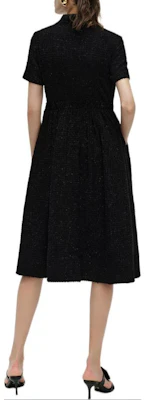 (W) KARL LAGERFELD Gaun Hitam A-Line dengan Sabuk Lengan Pendek 241L1312 Lookbook (W) KARL LAGERFELD Gaun Hitam A-Line dengan Sabuk Lengan Pendek 241L1312