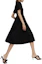 Details for (W) KARL LAGERFELD Gaun Hitam A-Line dengan Sabuk Lengan Pendek 241L1312