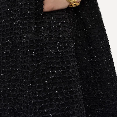 (W) KARL LAGERFELD Gaun Hitam A-Line dengan Sabuk Lengan Pendek 241L1312 Sizing (W) KARL LAGERFELD Gaun Hitam A-Line dengan Sabuk Lengan Pendek 241L1312