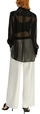 (Women) KARL LAGERFELD Black Business Casual Long Sleeve Button-Up Shirt 241L1647 Shop (Women) KARL LAGERFELD Black Business Casual Long Sleeve Button-Up Shirt 241L1647