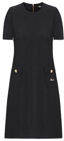 women-karl-lagerfeld-black-casual-short-sleeve-crew-neck-dress-e36-w1307