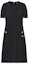 Order (Women) KARL LAGERFELD Black Casual Short Sleeve Crew Neck Dress E36W1307