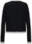 Lookbook (Women) KARL LAGERFELD Black Colorblock Short Knit Cardigan Luxury Streetwear. 241E2064