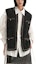 Lookbook (Women) KARL LAGERFELD Black Colorblock Striped Button-Down Vest 236L2035