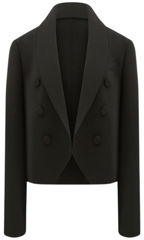 women-karl-lagerfeld-black-double-breasted-short-blazer-with-notched-lapel-231-l1435